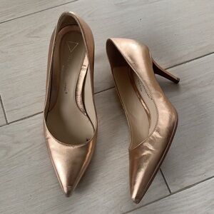 Les Trois Garçons rose gold heels